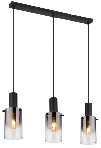 Globo 15907-3H - Lustr na lanku FLORENTINA 3xE27/40W/230V černá