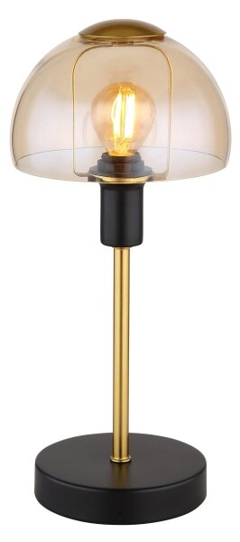 Globo 21914A - Stolní lampa KOKKINI 1xE14/25W/230V černá/zlatá