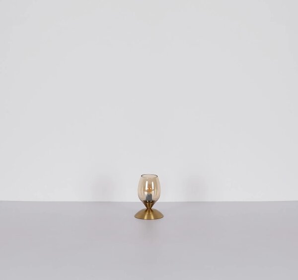 Globo 24007M - Stolní dotyková lampa KUWAITA 1xE14/25W/230V mosaz