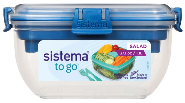 Sistema Krabička na salát To Go 1,1l Barva: ocean blue