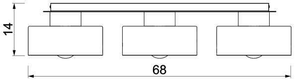 Stropní svítidlo MARTI 3xE27/15W/230V bílá/chrom