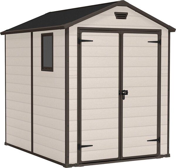 Zahradní domek Keter Manor 6x8 DD - 185 x 237 x 226 cm - Beige