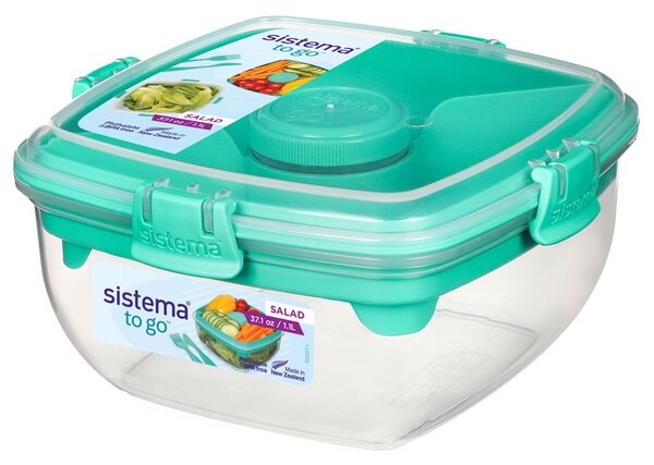 Sistema Krabička na salát To Go 1,1l Barva: ocean blue