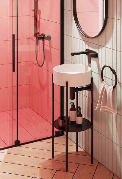 Deante Alpinia, sprchová baterie, černá matná, BGA_N40M
