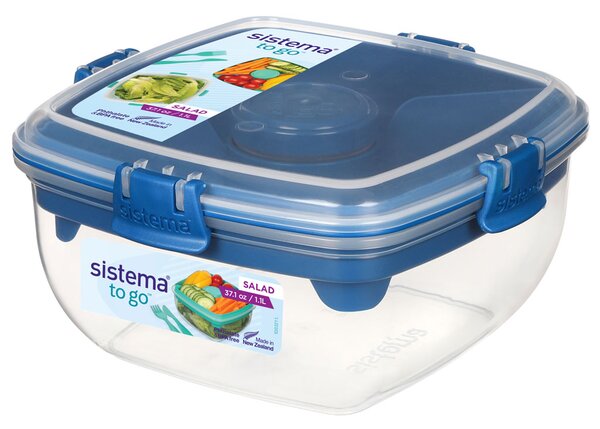 Sistema Krabička na salát To Go 1,1l Barva: ocean blue