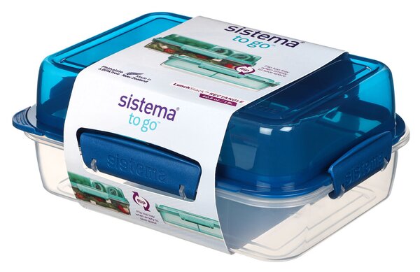 Sistema Krabička na jídlo sebou obdélníková Lunch Stack To Go 1,8l Barva: ocean blue