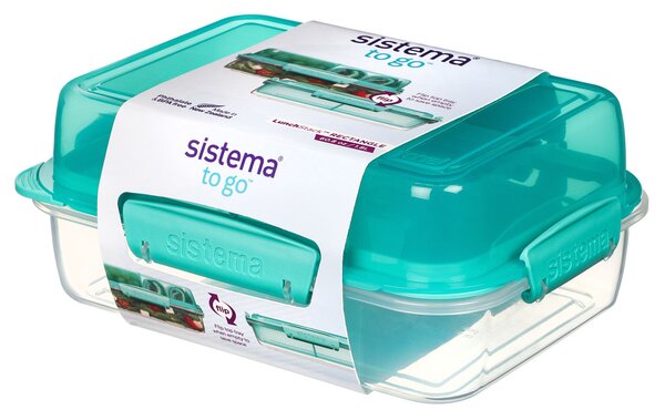 Sistema Krabička na jídlo sebou obdélníková Lunch Stack To Go 1,8l Barva: ocean blue