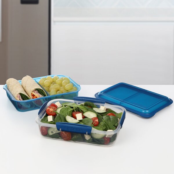 Sistema Krabička na jídlo sebou obdélníková Lunch Stack To Go 1,8l Barva: ocean blue