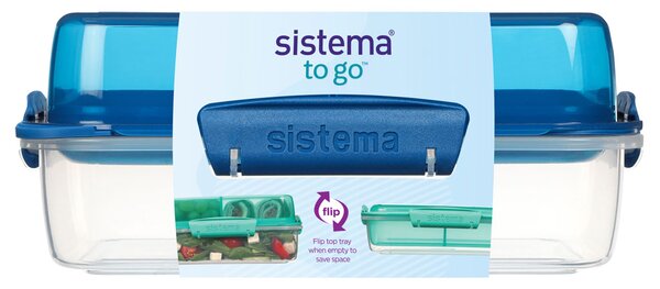 Sistema Krabička na jídlo sebou obdélníková Lunch Stack To Go 1,8l Barva: ocean blue