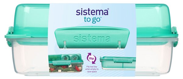 Sistema Krabička na jídlo sebou obdélníková Lunch Stack To Go 1,8l Barva: ocean blue