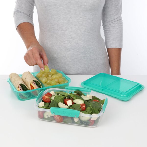 Sistema Krabička na jídlo sebou obdélníková Lunch Stack To Go 1,8l Barva: ocean blue