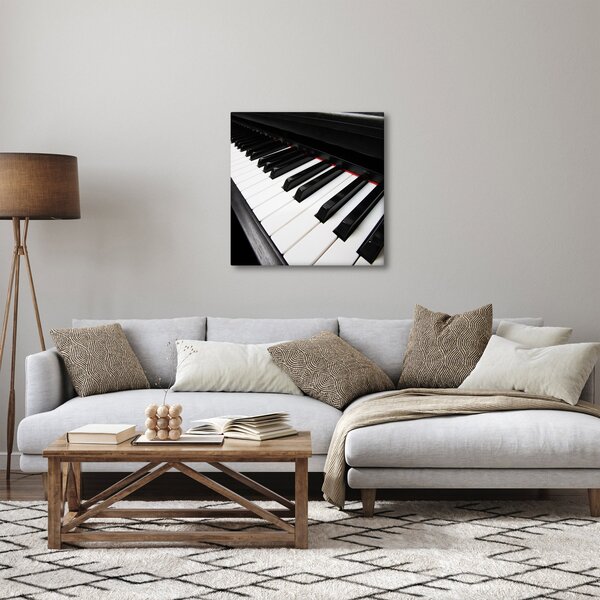 Obraz kláves piána (30x30 cm)