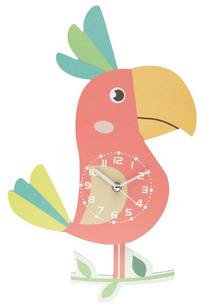 AURIOL Dětské kyvadlové hodiny (papoušek) (100337533001)