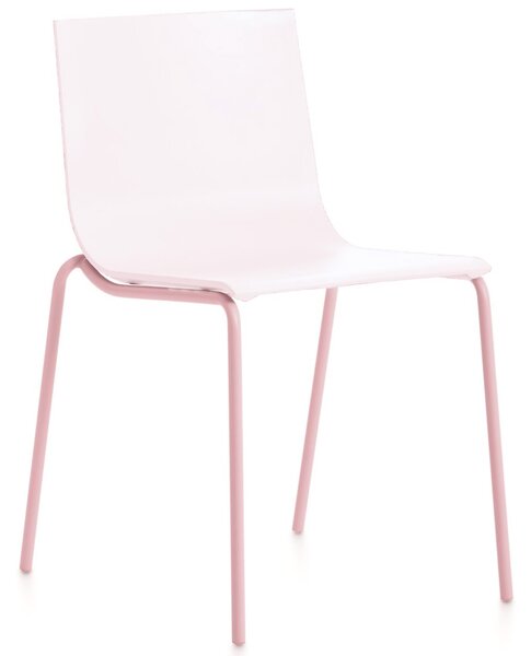 Diabla designové židle Vent Chair (bílý sedák, růžová podnož)