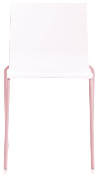 Diabla designové židle Vent Chair (bílý sedák, růžová podnož)