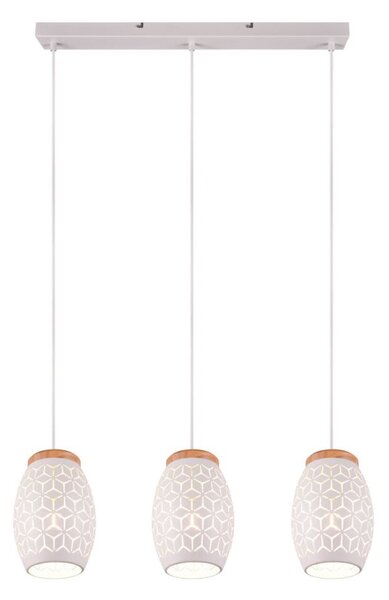 TRIO Reality R31573031 BIDAR závěsné svítidlo 3xE27 bílá matná
