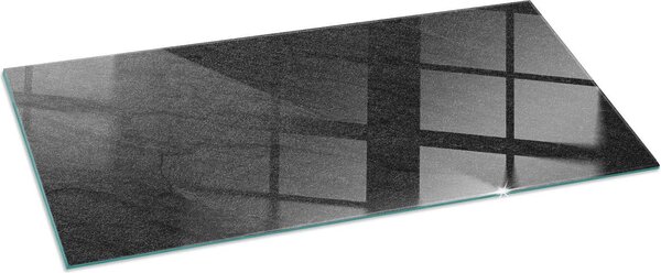 Sklenná podlahová deska pro 125x50 cm - Krbová deska sklenná - Krbová deska sklenná - Ochranné sklo - Ochranná deska proti jiskrám - Sklenná podlahová deska neholavá - Tepelná ochrana - Ochrana podlahy ze skla - Kamenná povrchová struktura