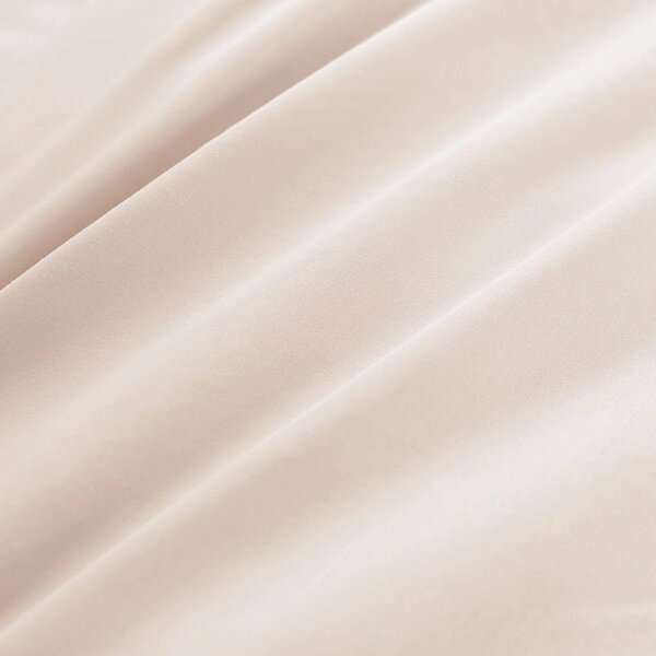 Béžové prostěradlo z bavlněného saténu 275x275 cm Cotton Sateen – Bianca
