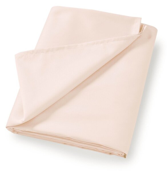Béžové prostěradlo z bavlněného saténu 275x275 cm Cotton Sateen – Bianca