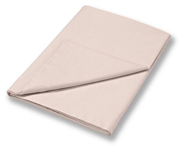 Béžové prostěradlo z bavlněného saténu 275x275 cm Cotton Sateen – Bianca
