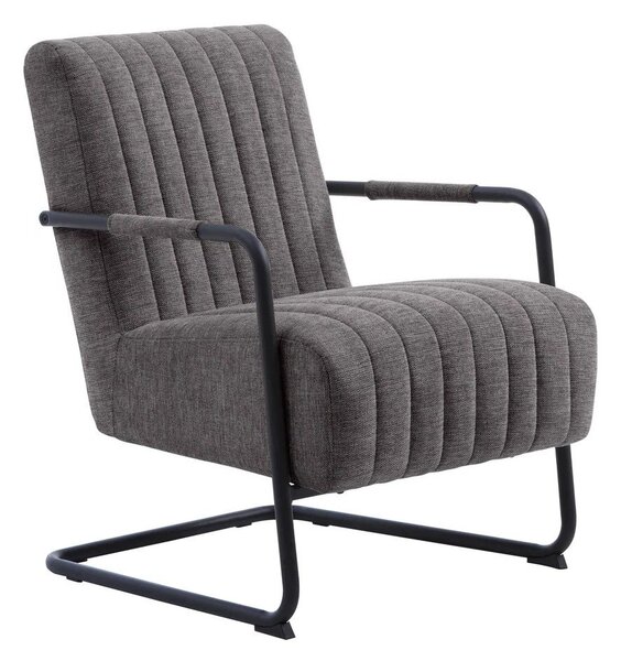 Tmavě šedé křeslo Trout – Unique Furniture