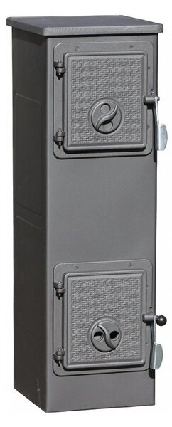 BELLA THALIA, krbová kamna EWA ECO, teplovzduná 5,3 kW, antracitová