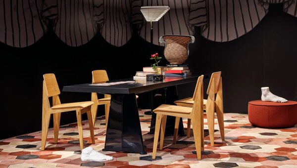 Vitra designové židle Chaise Tout Bois (dub, kluzáky na tvrdou podlahu)