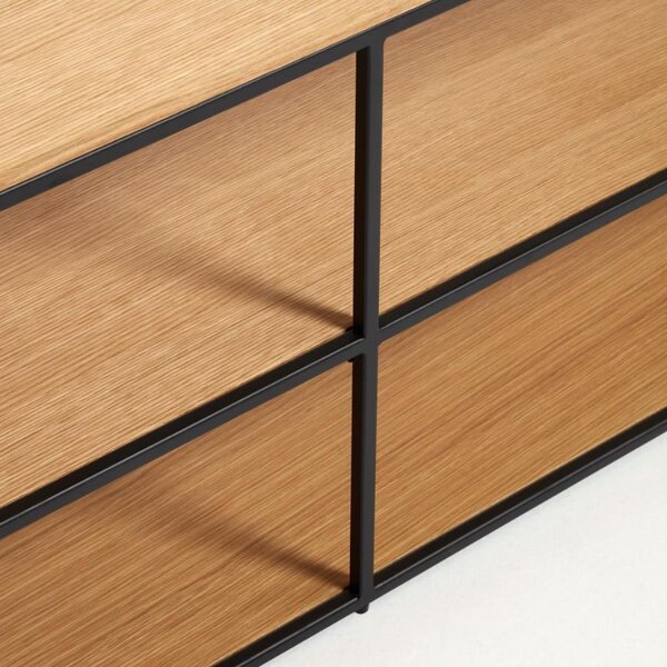 Dubový TV stolek Kave Home Yoana 160 x 40 cm
