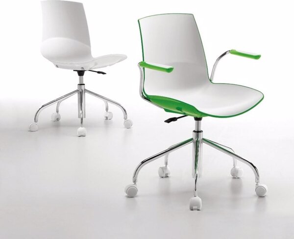 Infiniti designové kancelářské židle Now (bílá/ zelená)