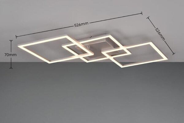 TRIO Reality R64493187 TRAIL stropní svítidlo SMD LED 31W/3550lm 3000K titanová