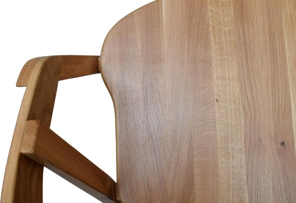 FormWood Přírodní dubové křeslo Henry XL