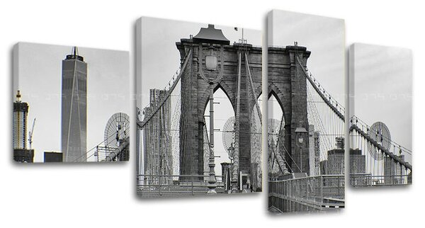 4dílná nástěnná malba MĚSTO / NEW YORK ME114E40