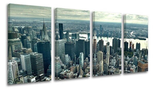 4dílná nástěnná malba MĚSTO / NEW YORK ME118E41