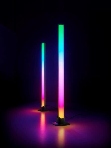 TRIO Reality R55392102 BOY stolní lampička SMD LED V550mm 2x5W RGB černá, stmívatelné, dálkový ovladač