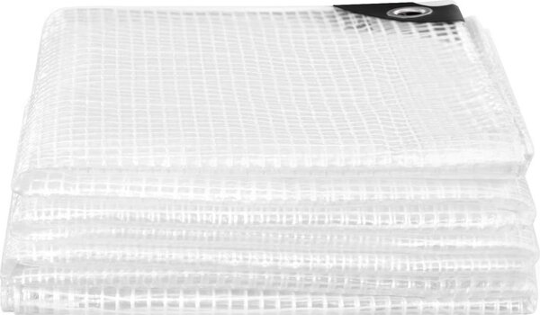 Happiq Prhledná plachta 3x5 m - Vododolná - Odolná proti roztrení - Odolná proti UV záení - Na zahradní nábytek, trampolíny a palivové dřevo