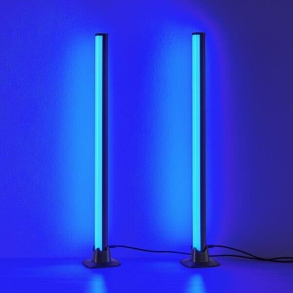 TRIO Reality R55392102 BOY stolní lampička SMD LED V550mm 2x5W RGB černá, stmívatelné, dálkový ovladač