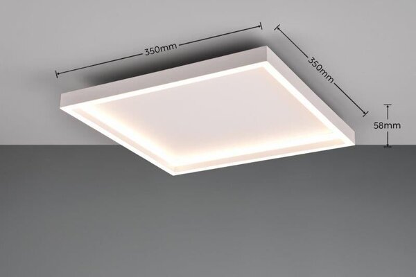 TRIO Reality R64502931 ROTONDA stropní svítidlo SMD LED 350x350mm 20W/2600lm 3000K bílá matná