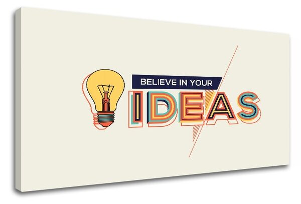 Motivační obraz na zeď Believe in your ideas