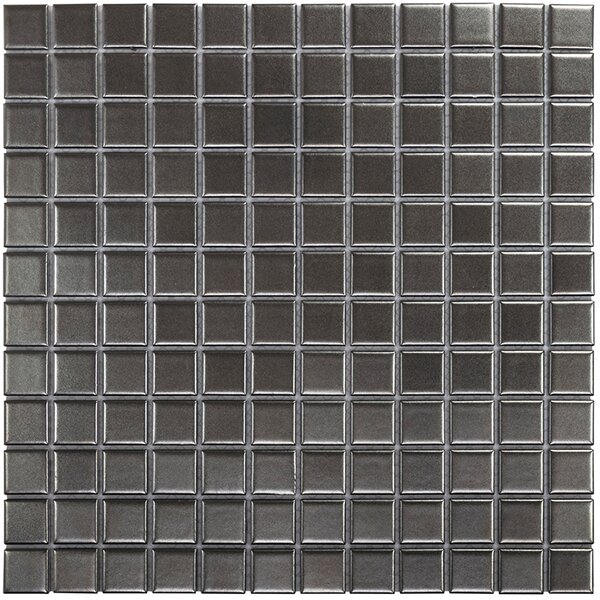 The Mosaic Factory Obklad keramická stříbrná Mozaika Silver Matt 2,3x2,3 (30x30) cm - AM23SR