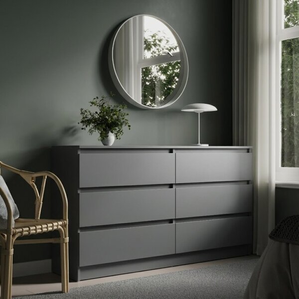 Komoda se 6 zásuvkami 100x78 cm komoda bílá devná skí komoda píborník píborník píborník organizér íka 100 cm výka 78 cm
