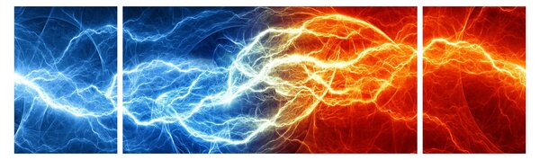 Obraz elektrického napětí (170x50 cm)