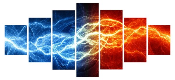 Obraz elektrického napětí (210x100 cm)