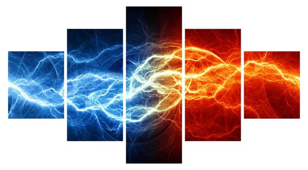 Obraz elektrického napětí (125x70 cm)