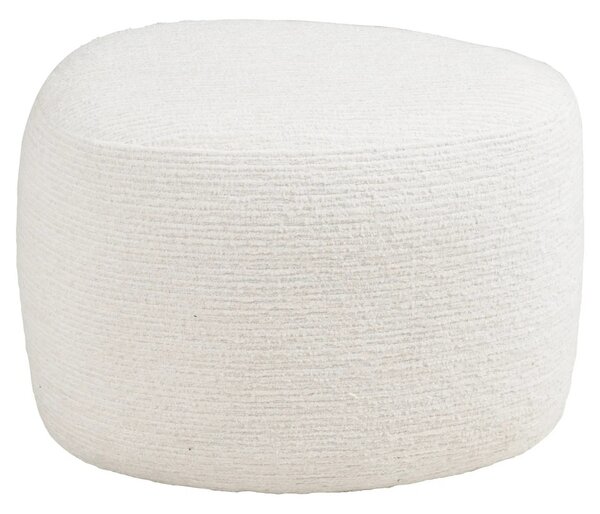 -25 % Dny MOMENTI– Nordic Living Bílý taburet Halo 55 x 40 cm