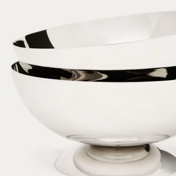 Kave Home Set dvou nerezových misek Nirela 12,5 cm