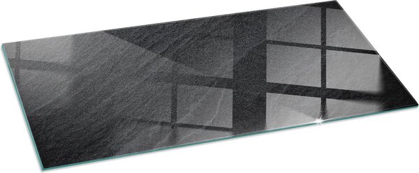 Sklenná podlahová deska 125x50 cm - Krbová deska sklenná - Krbová deska sklenná - Ochranné sklo - Ochranná deska proti jiskrám - Sklenná podlahová deska neholavá - Tepelná ochrana - Ochrana podlahy ze skla - Struktura z pírodního kamene
