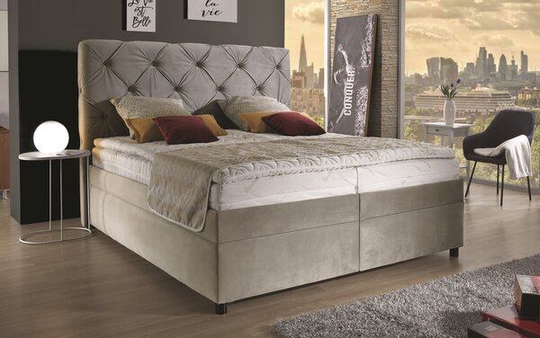Boxspring postel PALLADIO s úložným prostorem, 160×200 cm