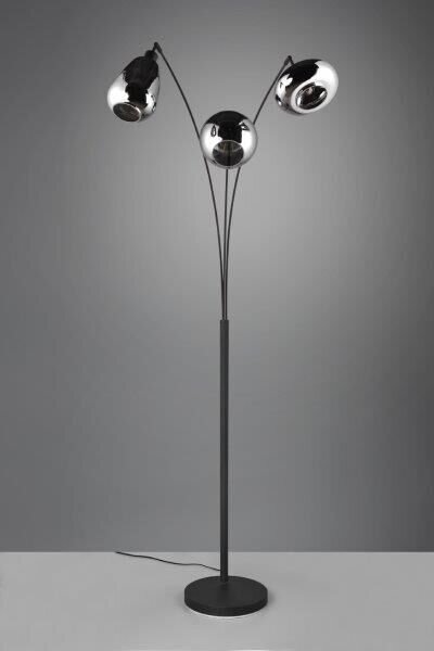 TRIO 417000332 LUMINA stojací lampa 3xE14 V2000mm černá matná, chromová