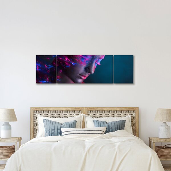 Třpytivý obraz ženy (170x50 cm)