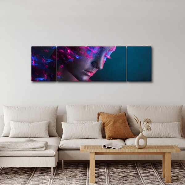 Třpytivý obraz ženy (170x50 cm)
